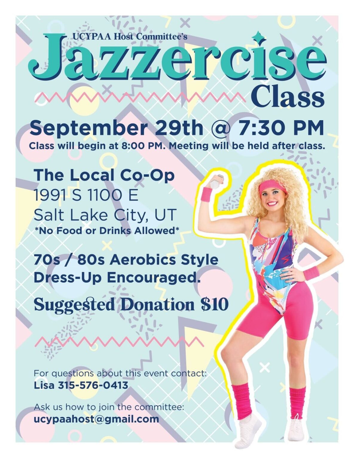 UCYPAA Jazzercise Class  AA Central Office of Salt Lake