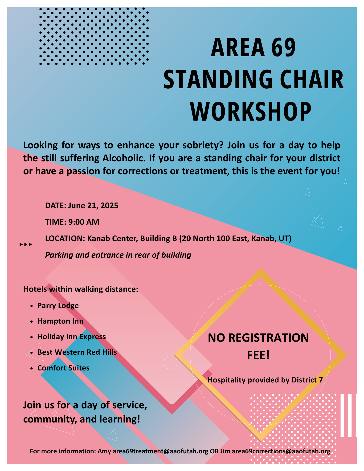 Featured image for “AREA 69 Standing Chair Workshop 2025”