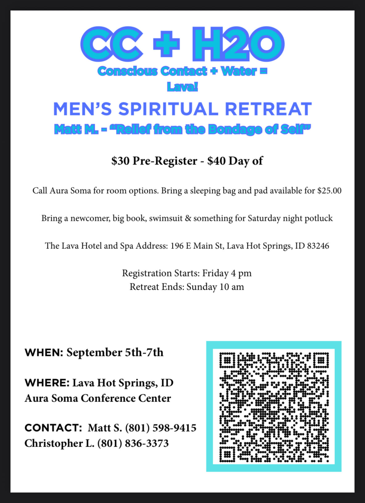 Men’s Spiritual Retreat