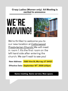 Crazy Ladies location change