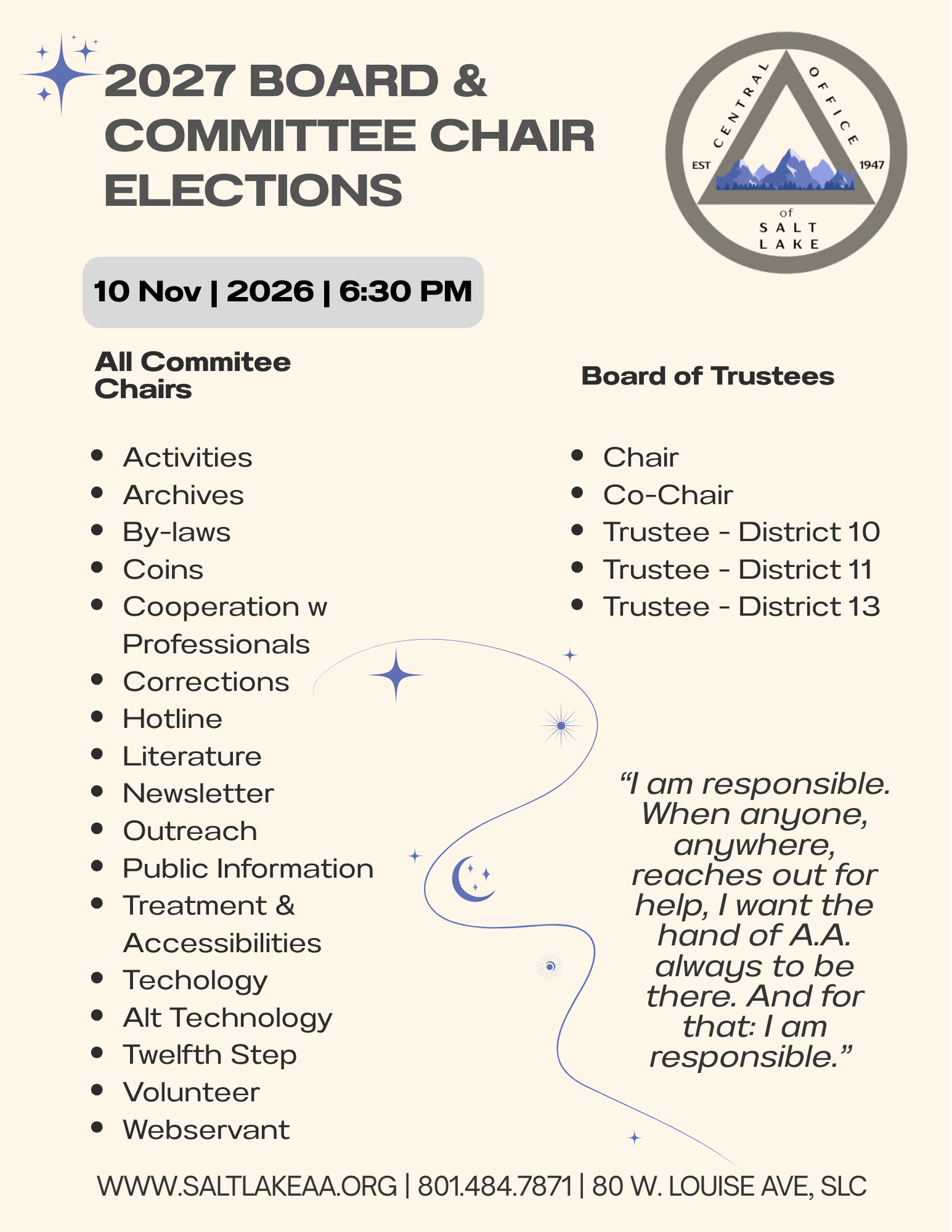 2027  Elections, Nov 10